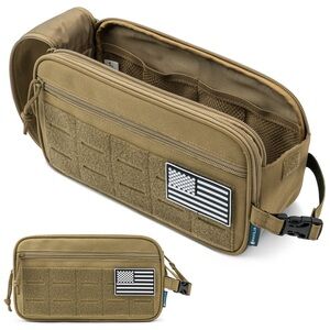 PAVILIA Military Toiletry Bag for Men